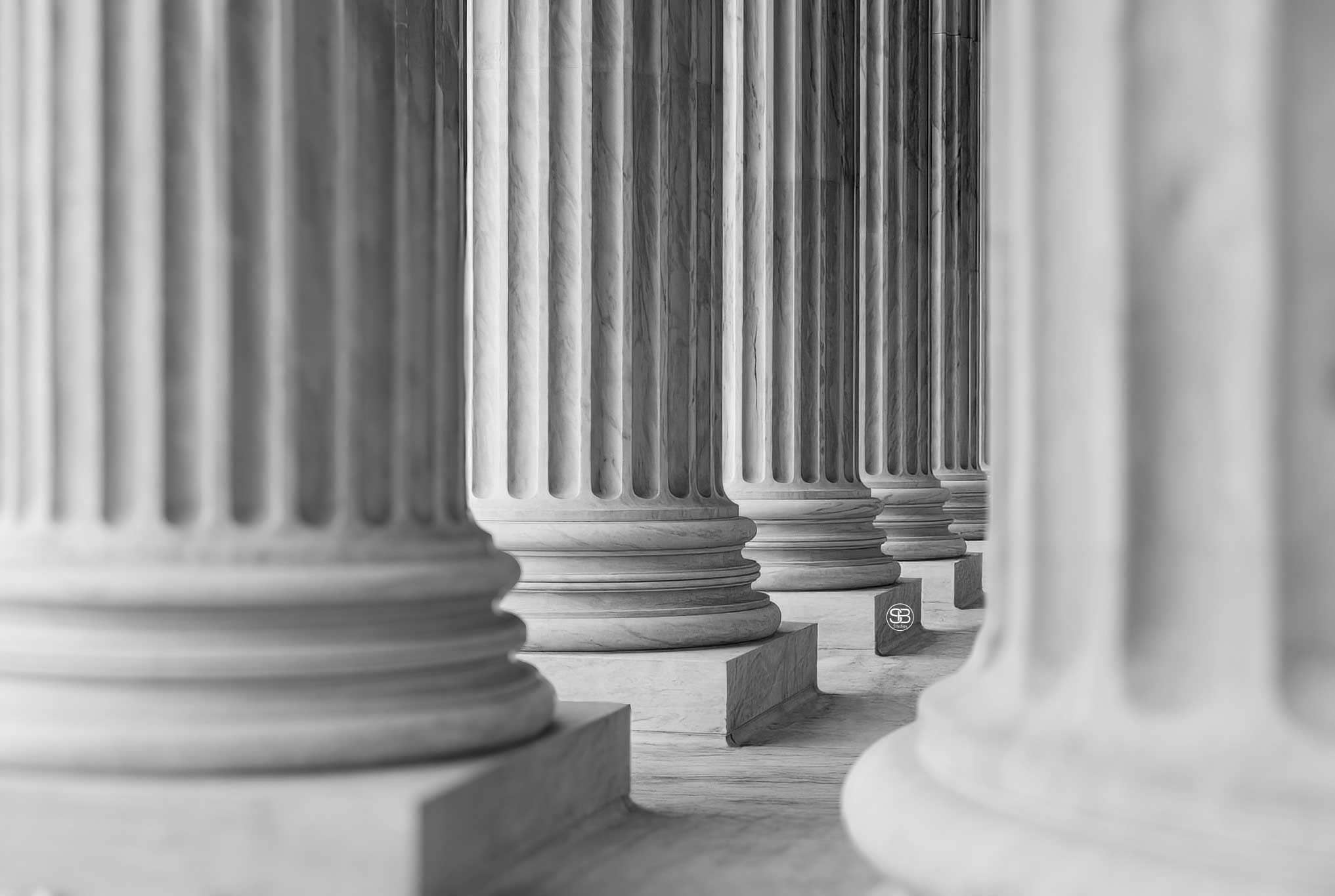 Marble Mandate—Echoes of Equal Justice Portico of the US Supreme Court by SB Studios 2025