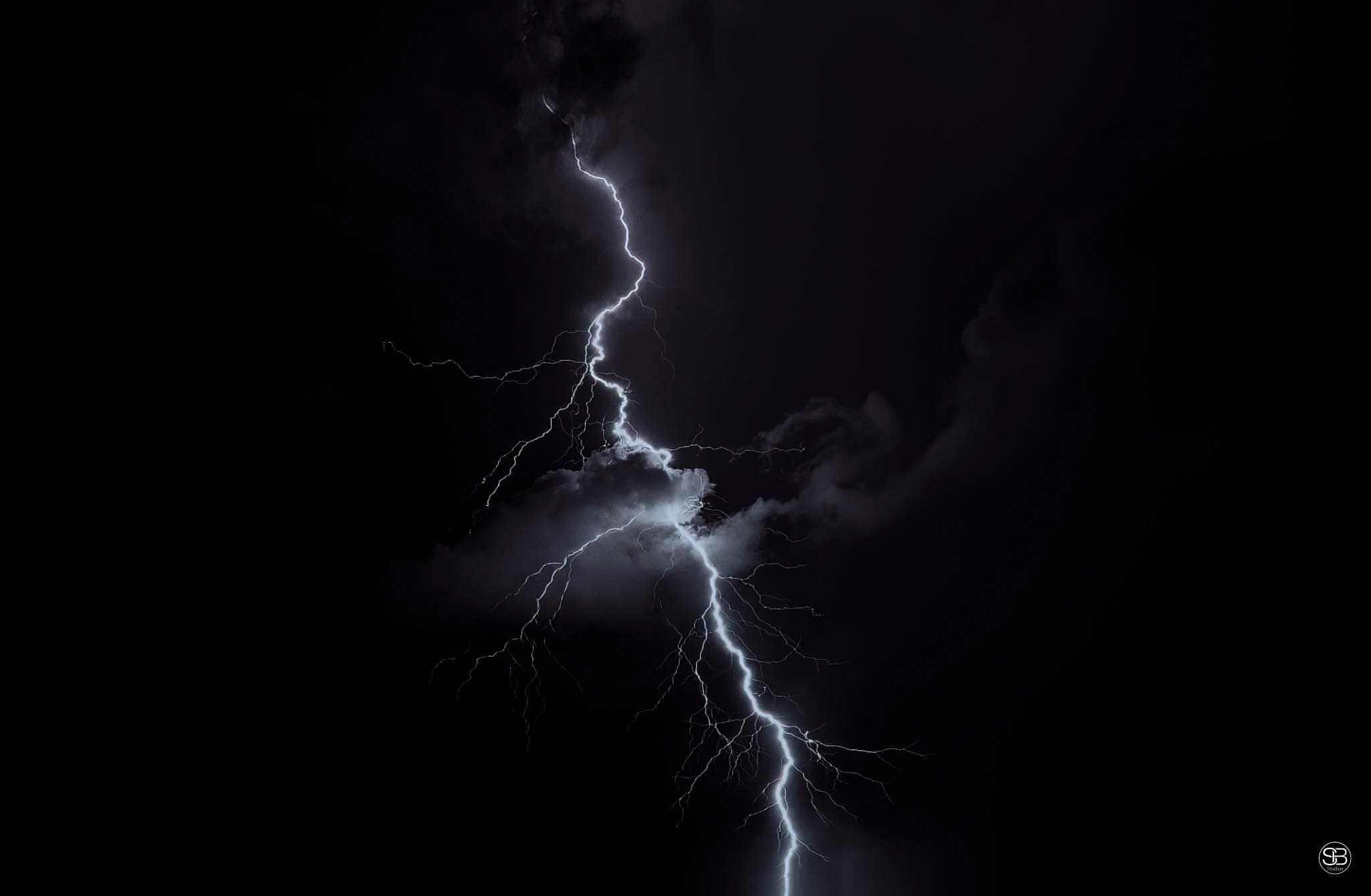 Zeus’ Signature—A Rapture in White Fire over Chesapeake Bay by SB Studios Summer 2025